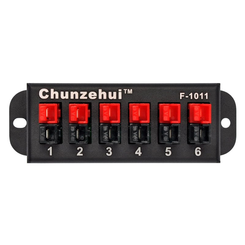 Chunzehui F-1011 6-Position 45A Power Pole Distribution Block Module, Connector Power Splitter Distributor Source Strip. - Image 1
